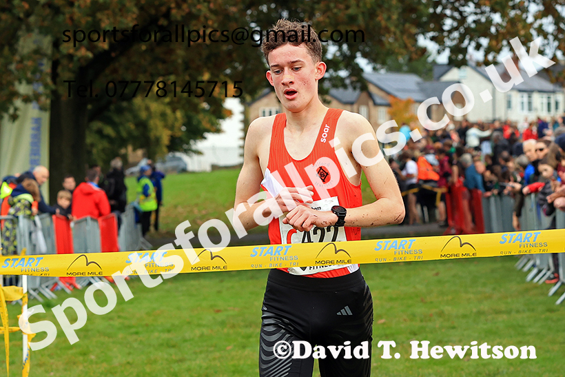 Mens under-17s, 2024 Northern Cross Country Relays, Graves Park, Sheffield.   Photo: David T. Hewitson/Sports for All Pics
